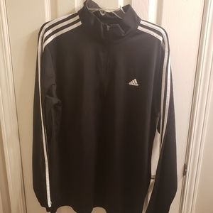 Adidas Men's 1/4 Zip Long Sleeve Shirt Size L